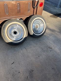 2 15” chrome wheels