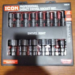 Icon 1/2" Drive Sae Swivel Impact Sockets 