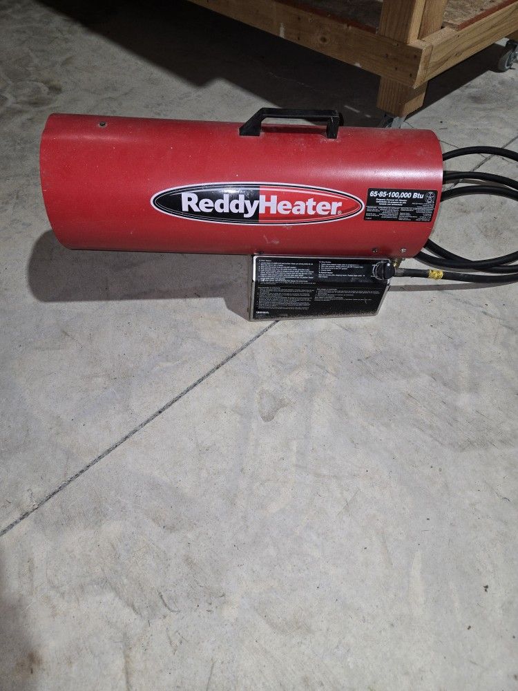 Propane Reddy heater 65-85-100,000 Btu shop/ site heater