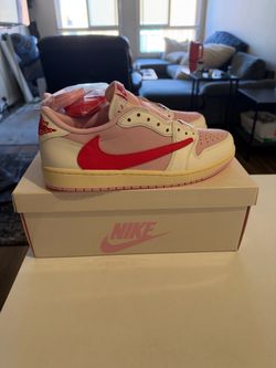 Jordan 1 Retro Low OG SP Travis Scott Sail Tropical Pink