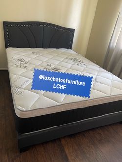 New Queen bed frame and mattress