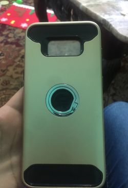 Case for phone, with ring, and screen protected
