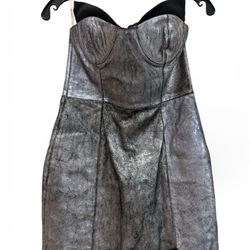 Metallic Silver Dress 