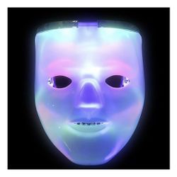 Halloween Light-Up Double Mask, Party Accessory, Party Favor, Outfit Accessories Party Supply, 8"