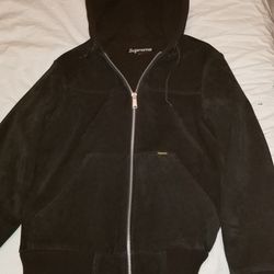 Supreme black suede work jacket ( large)