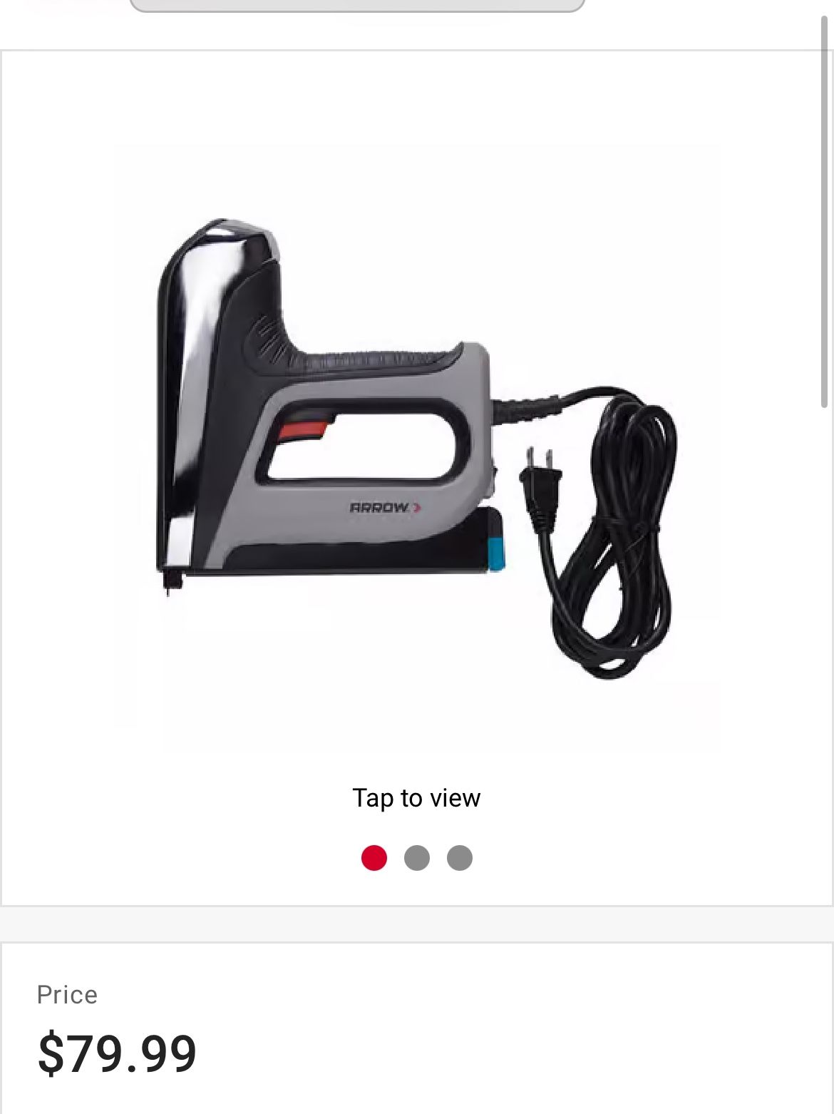 Arrow Electric Staple Gun And Nailer