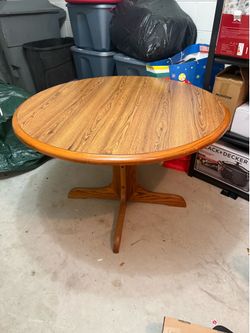 Round Wooden Table