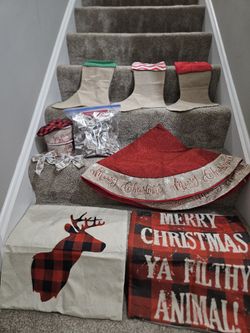 Christmas Decor, Stockings, Skirt Ribbon 