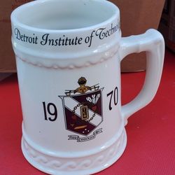 Vintage 1970 Detroit Institute of Technology Tankard Stein Mug Tau Epsilon - The Kid