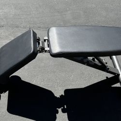 Finer Form 5-in-1 Weight Bench, Adjustable & Foldable for Bench Press, Strength Training and Full Body Workout
