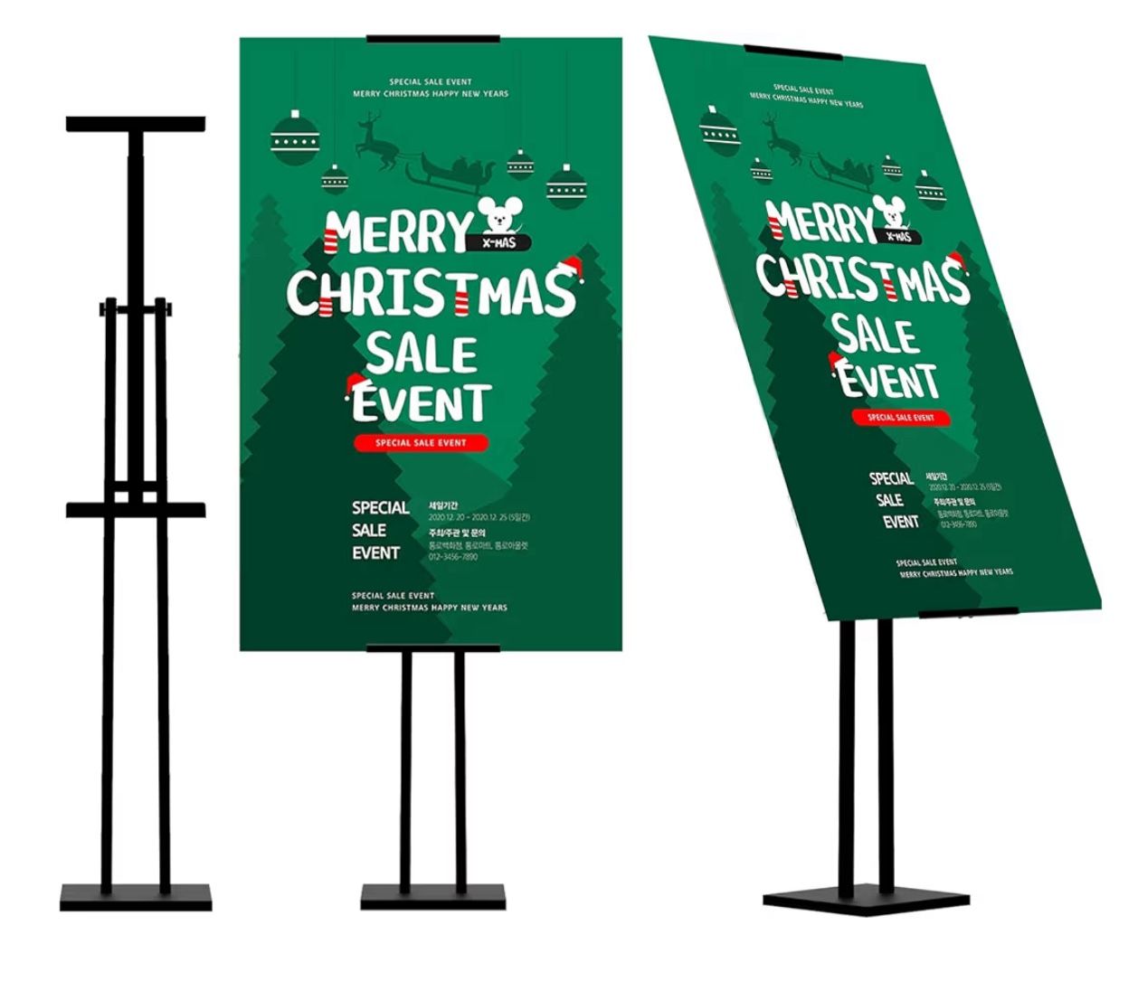 Heavy Duty Sign Stand, Floor Poster Board Stand, Adjustable