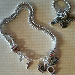 Charm bracelet and ring