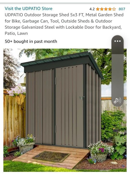 3 X 5 Outdoor Shed