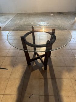 Glass farmhouse Dinner table