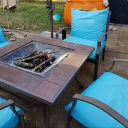 Fire Pit Table Set