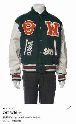 Authentic guarantee off white varsity jacket