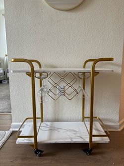 Gold & Marble Bar Cart