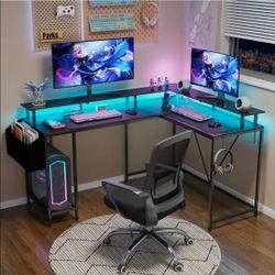New L shaped computer desk