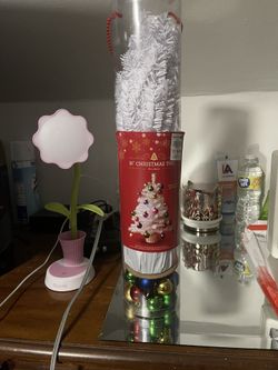 Desktop Mini Christmas Tree W Ornaments 