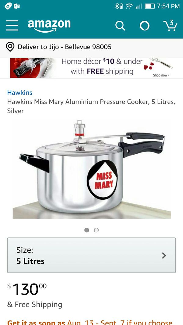 Hawkins Miss Mary Pressure Cooker 5 Ltr For Sale In Bellevue Wa