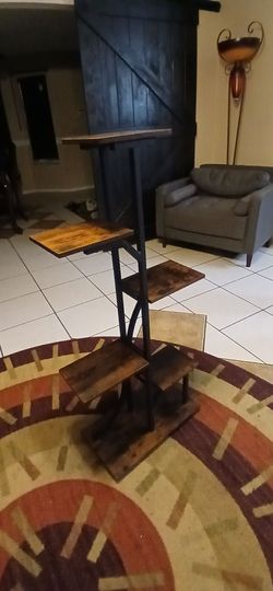 Multi-Tier Industrial Plant Stand / Display Shelf