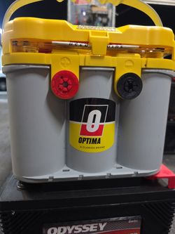 Optima Yellow AGM Side Post, Top Post Battery Group Size 34/78 - YEL34/78