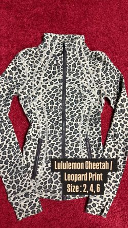 Lululemon Leopard Print Zip Up Jacket