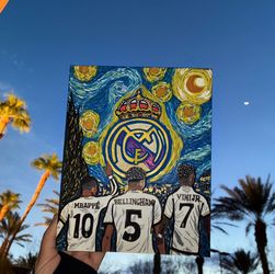 Real Madrid Starry Night Fan Art Painting
