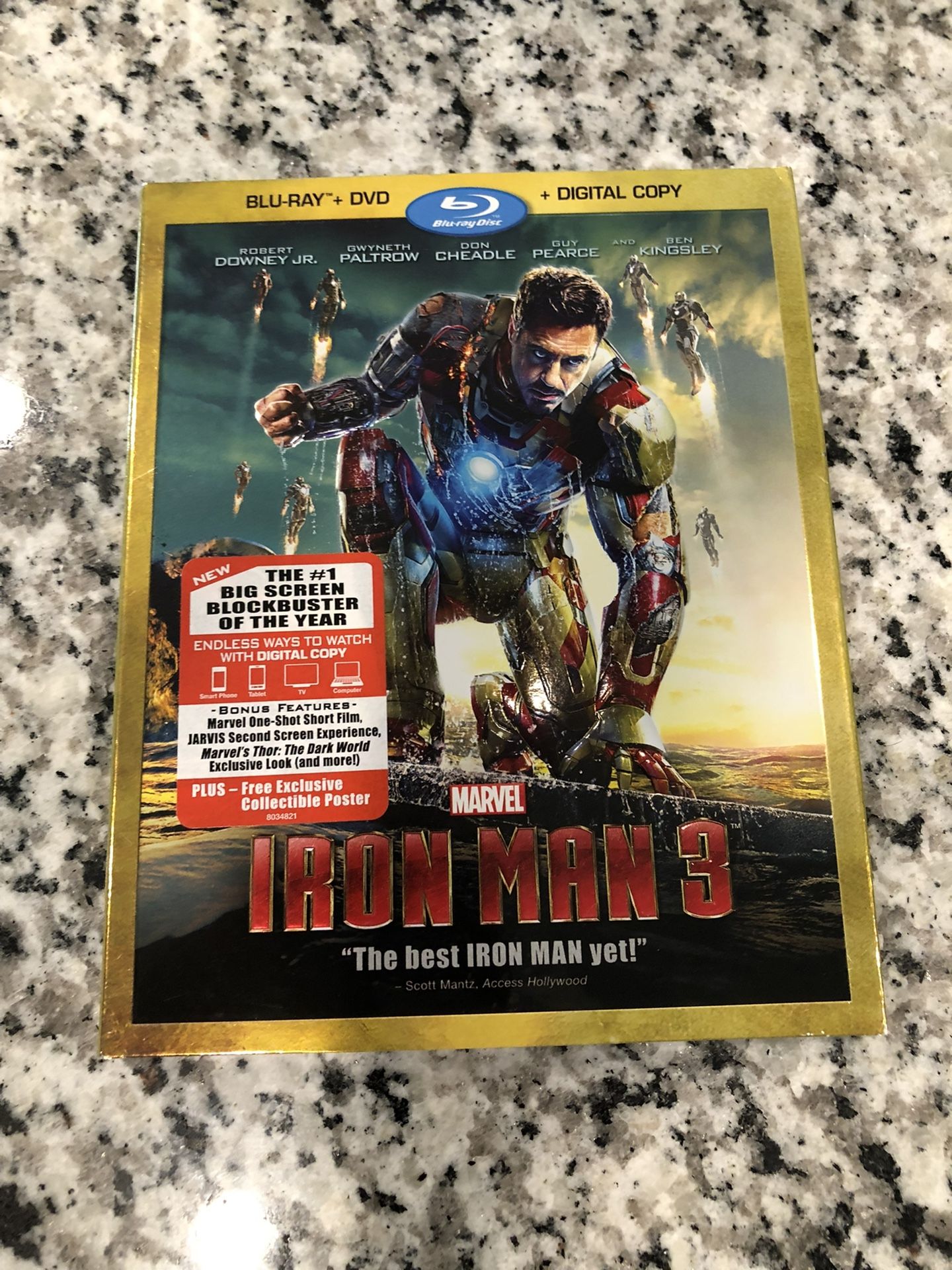 Iron Man 3 Bluray/Dvd