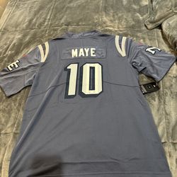 NFL New England patriots #10 Drake Maye rivalry edition Jersey