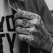Chrome Hearts “Cemetery” Sterling Silver Ring – Hard-to-Find Design (Used)