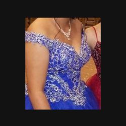 Quinceañera Dress Royal Blue 