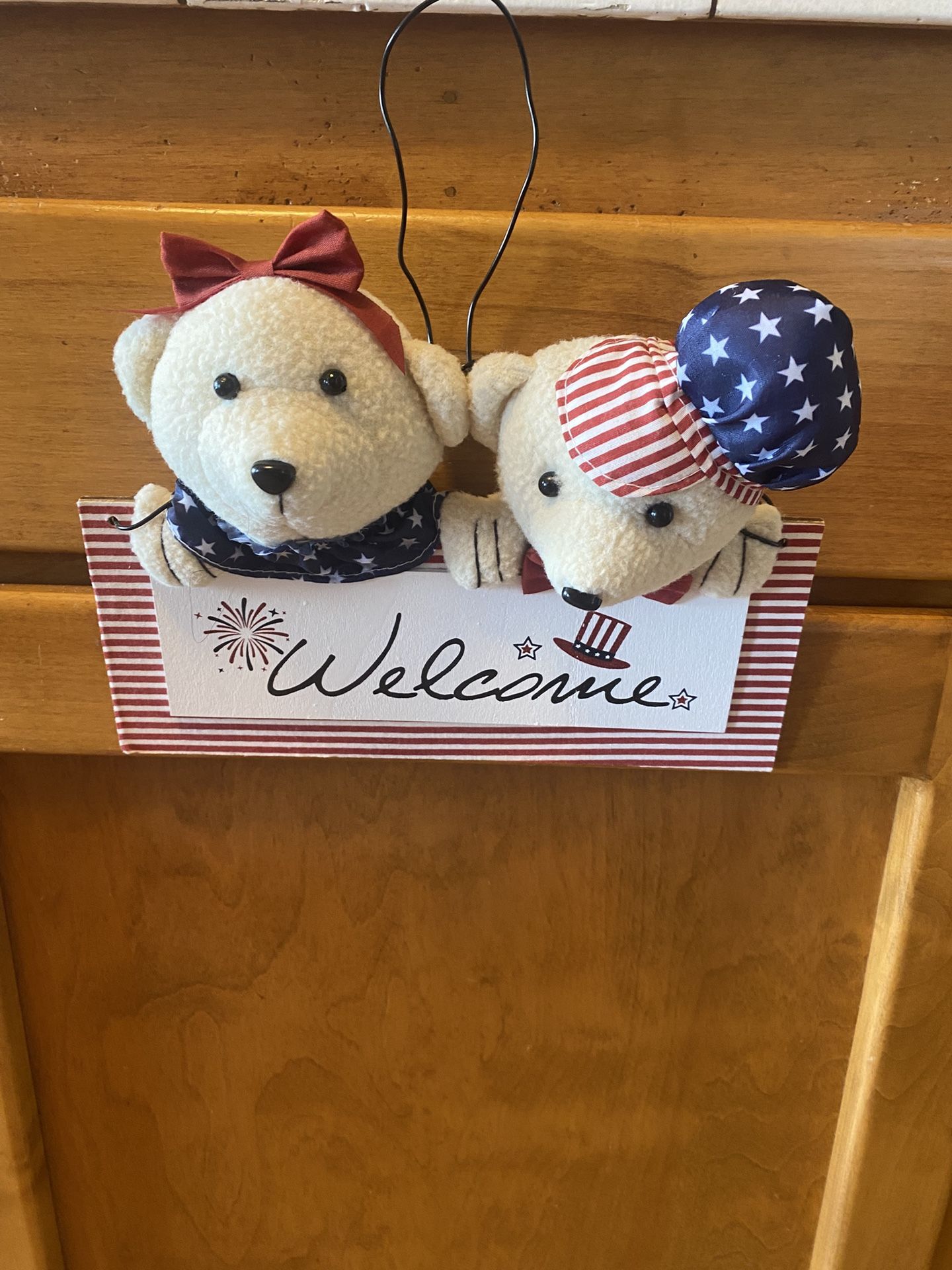 Hanging Welcome Bears .