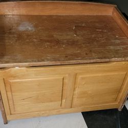 wooden toy chest