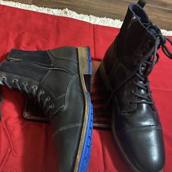 ALDO Ankle Leather & Suede Boots Shoes  Men’s Size 14 Black 