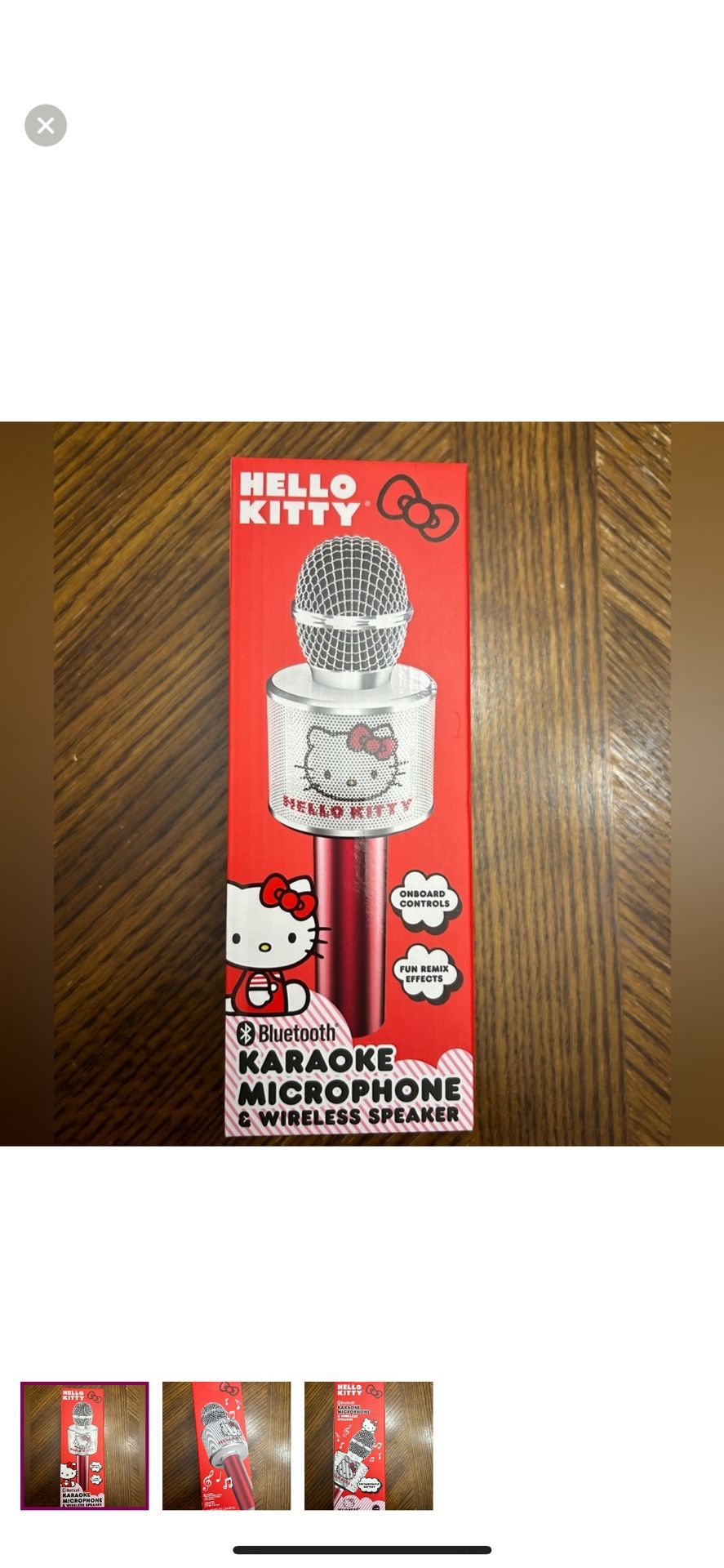 NWT Licensed Hello Kitty Bluetooth Karaoke Microphone & Wireless Speaker