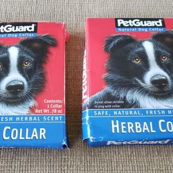 2 (Two) Petguard Natural Dog Collars