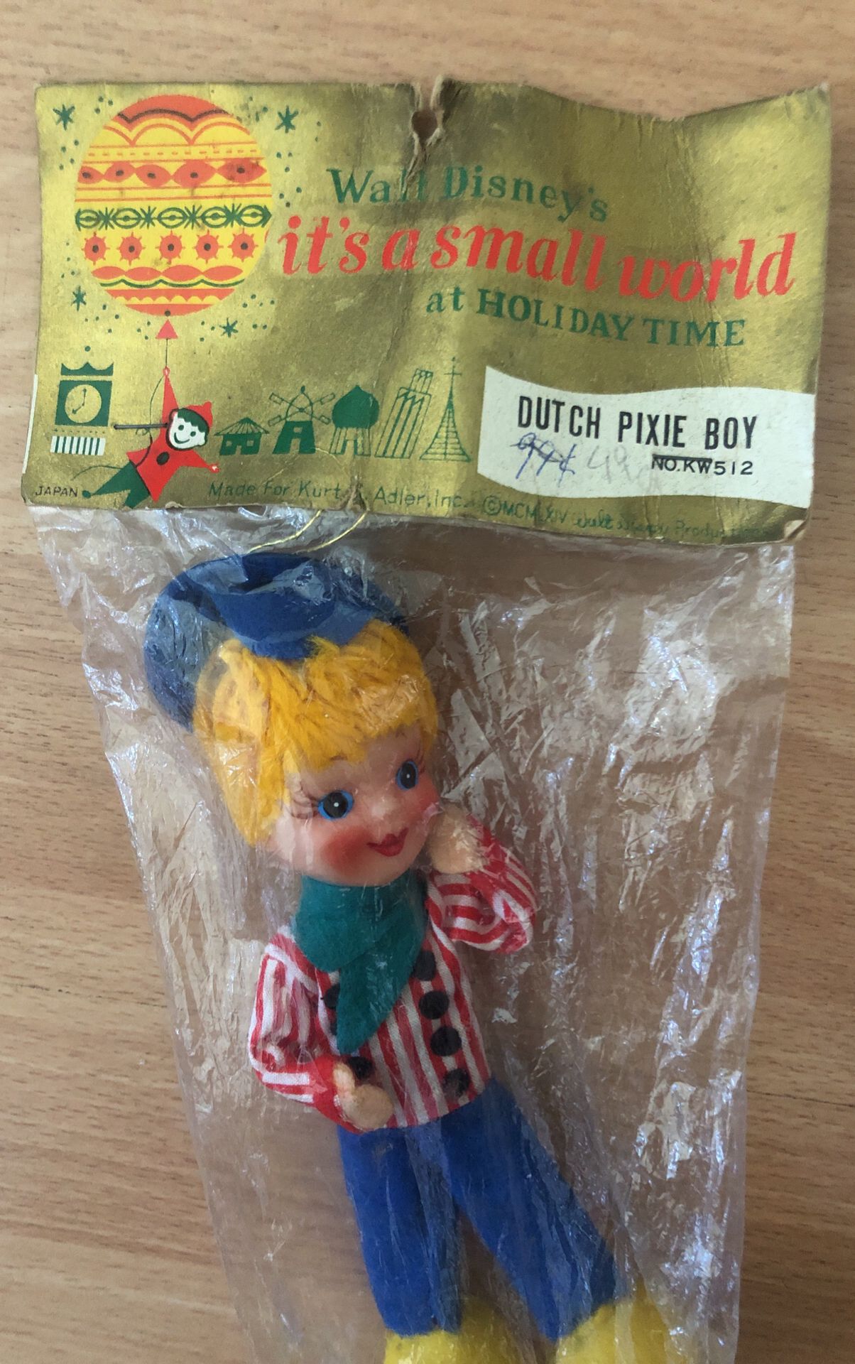 Walt Disney’s, 1964 It’s A Small World, Dutch Pixie Boy Figurine