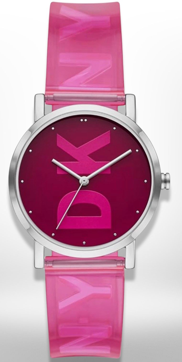 Dkny Women's Accessories Dkny Soho Pink Strap Watch 34mm NY9207