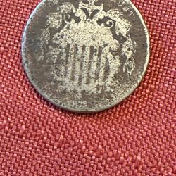1872 Shield Nickel 