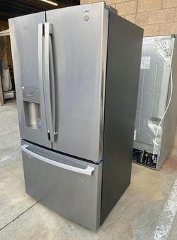 GE Stainless Steel French Door Fridge - Excellent Condition, EnergyStar