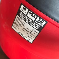 Craftsman Shop Vac 16 Gallon