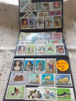 POSTAGE STAMPS.. MALDIVES,  (40 stamps)