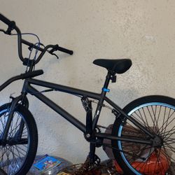 Bike, Blue And Black 