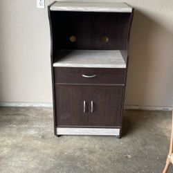 Microwave Shelf With Drawers