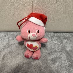 Care Bears Plush Love-a- lot Bear Christmas Ornament 2005 Plush 5”