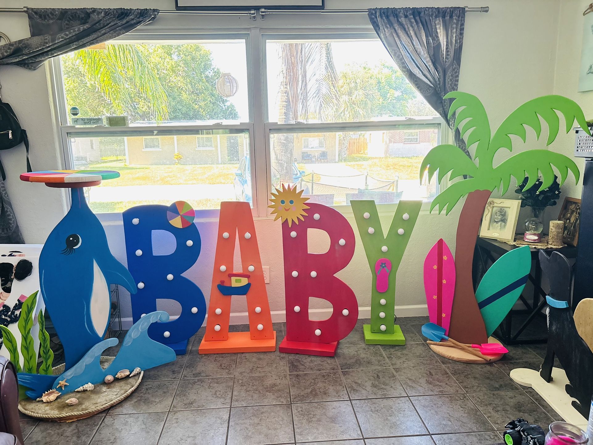 Baby Shower Marquee Letters (Light Up)