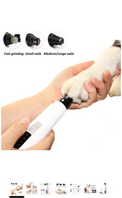 Powerful Dog Nail Grinder,Pet Nail Grinder,Painless Dog Nail Grinder,Professional Pet Nail Grooming,Pet Paws Nail Trimmer,Quiet Dog Nail Trimmer,Grin