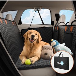Pluden Back seat Extender for Dogs, Hard Bottom Car Seat Cover for Dogs
