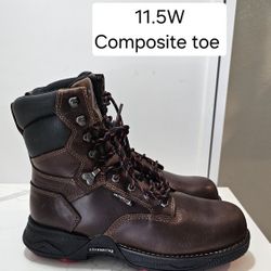 Wolverine Composite Toe Work Boots Size 11.5 